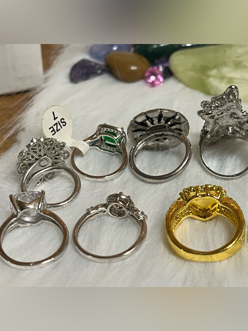 17 Sparkling Rings Lot - Picture 8 of 14